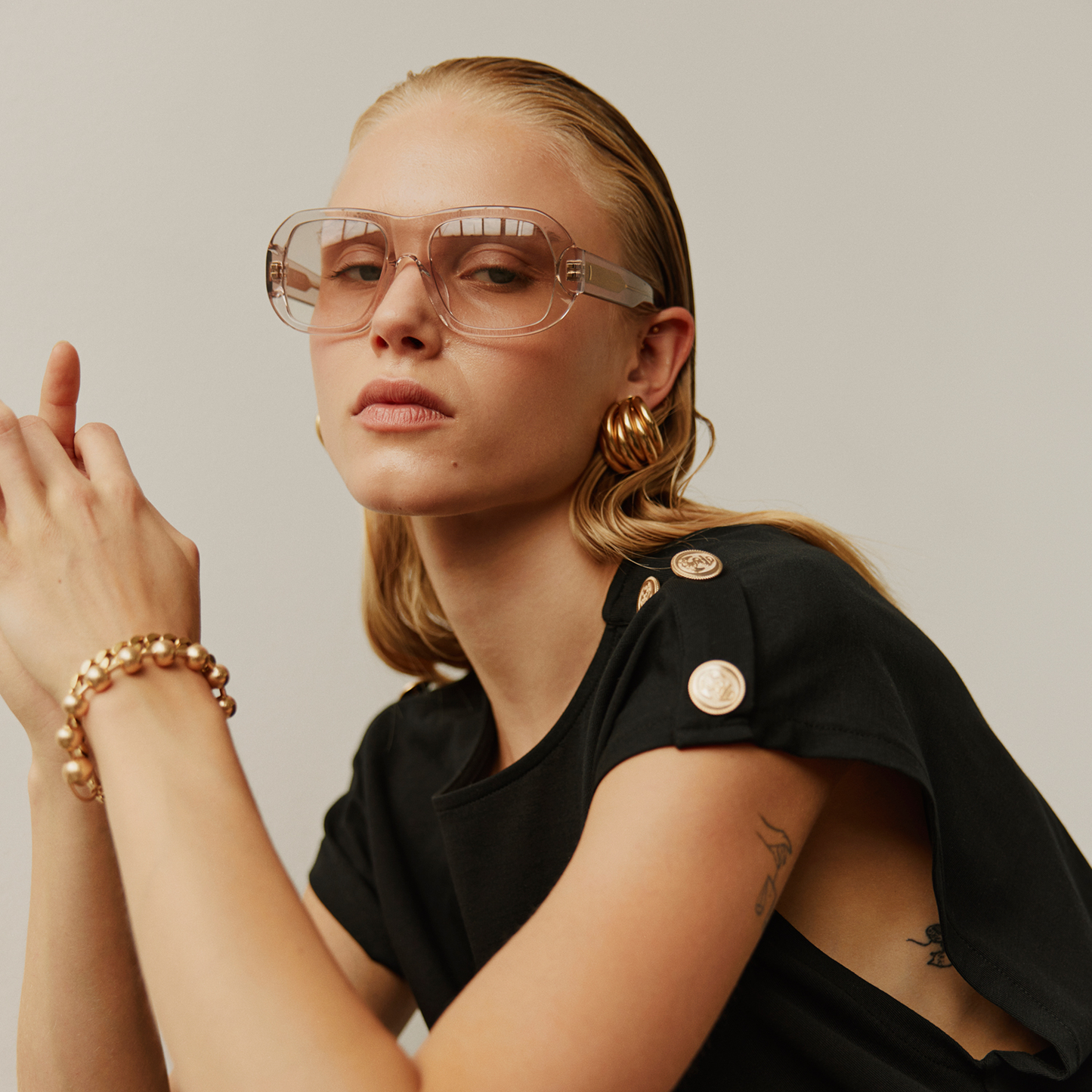 Sofie Schnoor Bay T-shirt, Black/gold