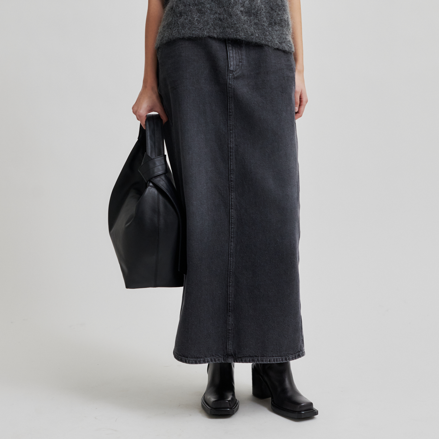 Second Female Soba Leather Bag, Black