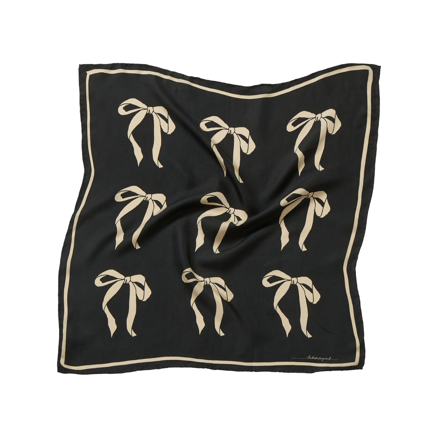 Beck Söndergaard Bow Twill Sia Scarf, Black