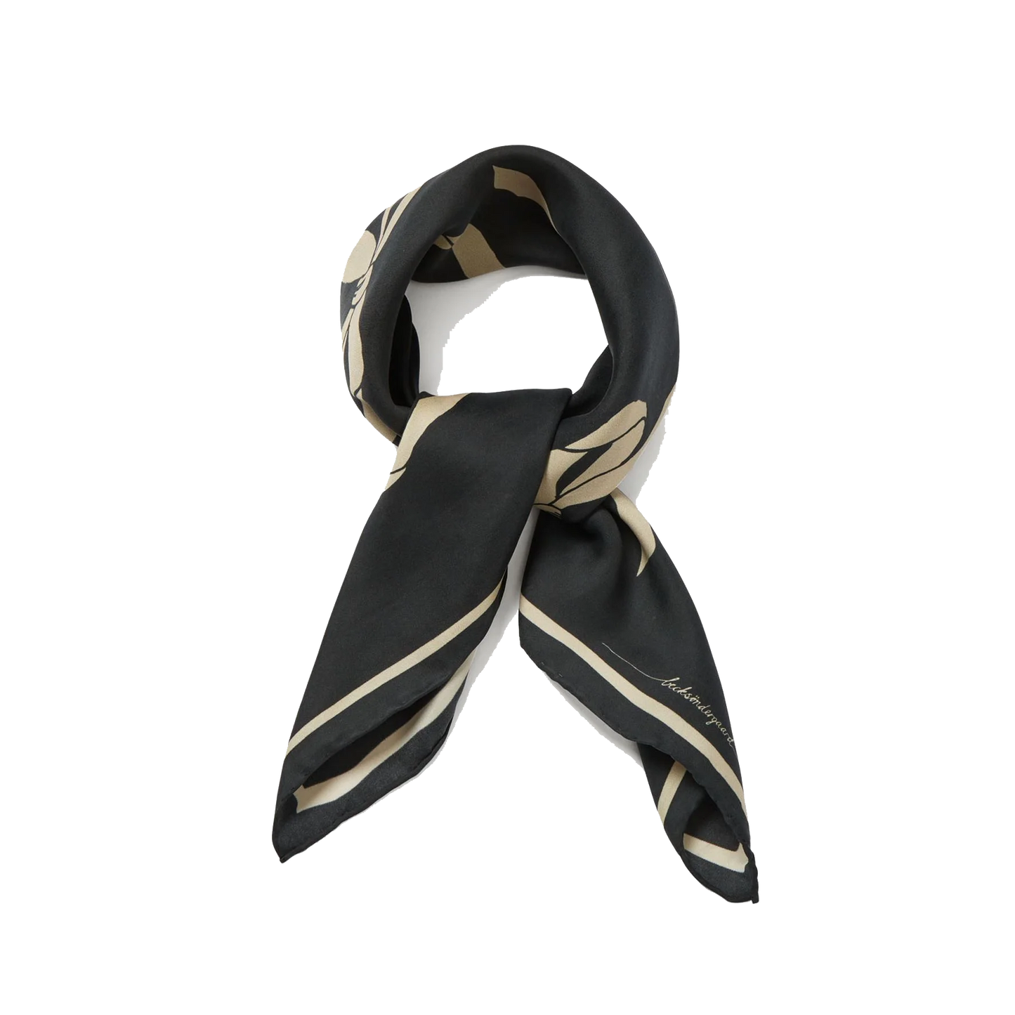 Beck Söndergaard Bow Twill Sia Scarf, Black
