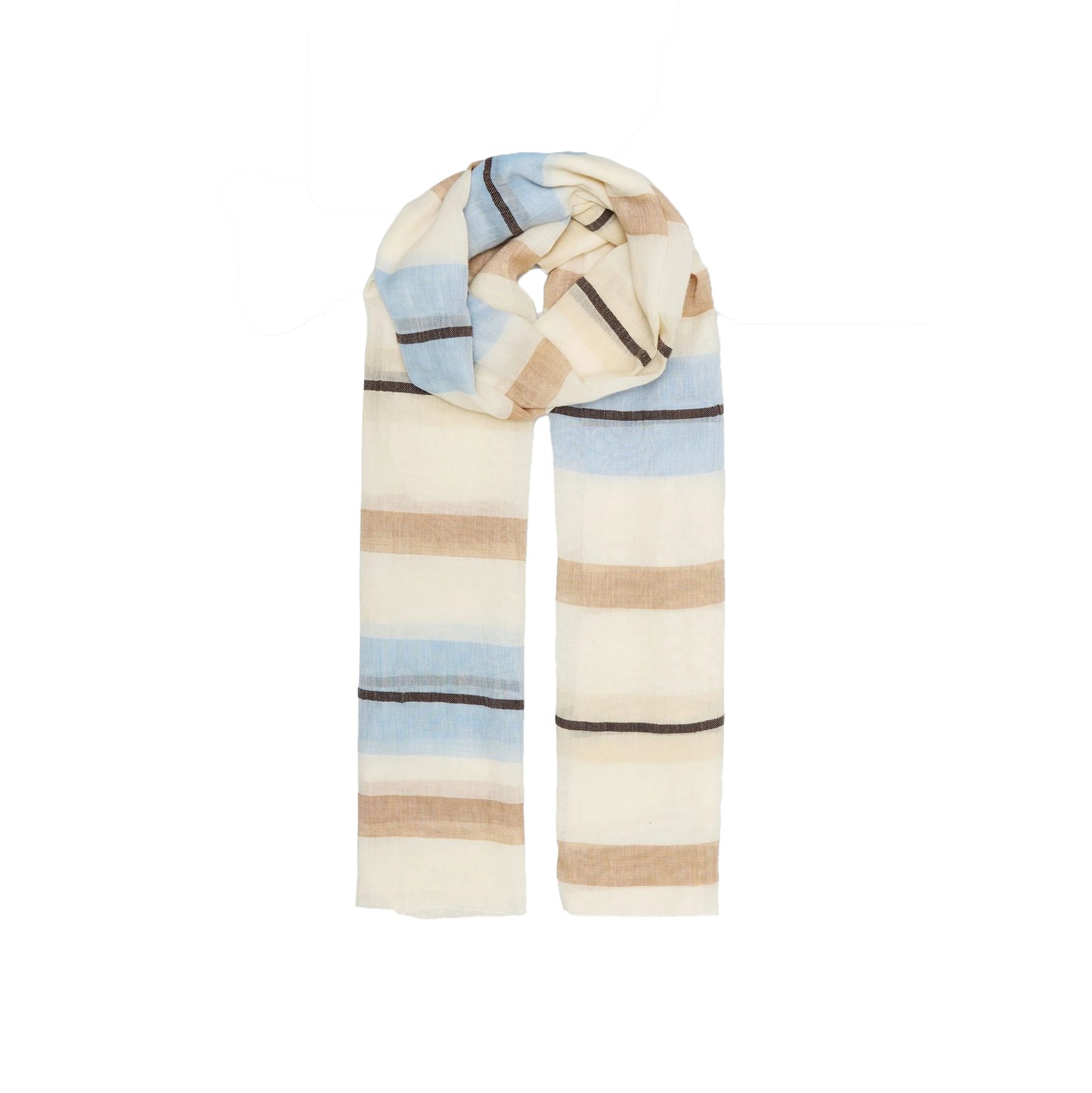 Beck Söndergaard Stripeana Cowea Scarf, Birch White