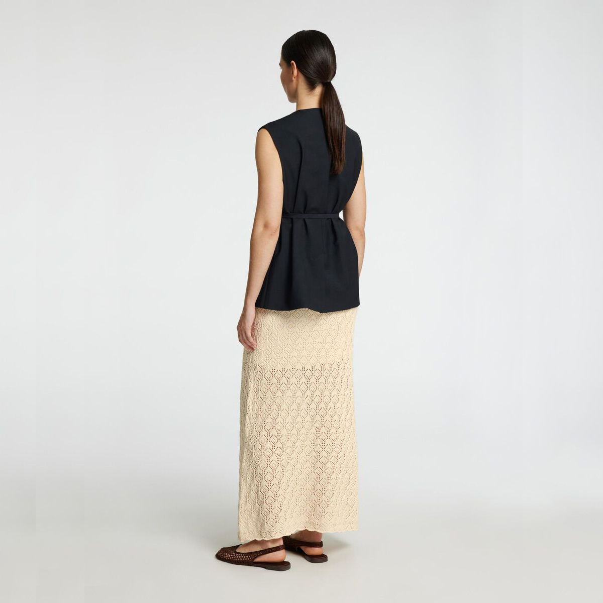 Selected Niva Knit Skirt, Birch
