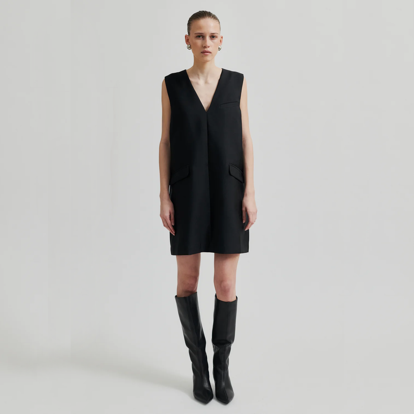 Second Female Elegance Spencer Dress, Black