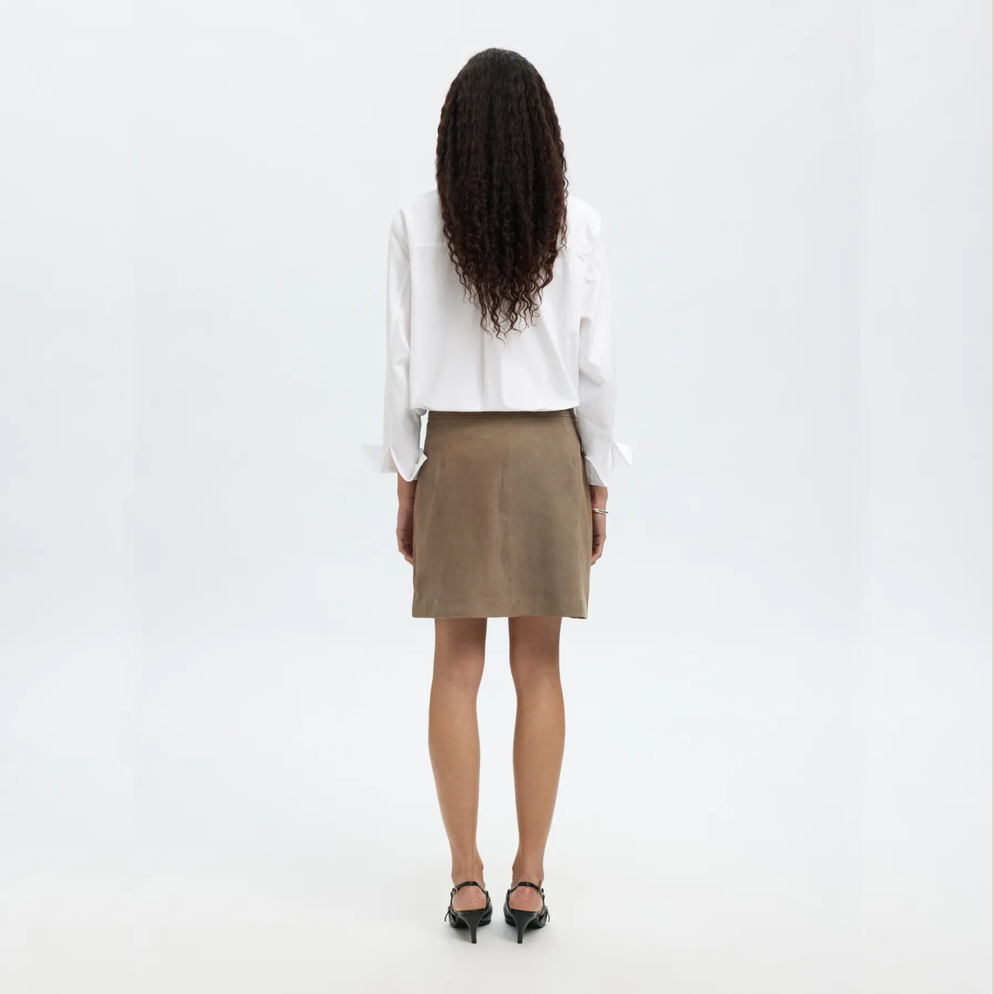 Selected Kaya Suede Skirt, Fungi