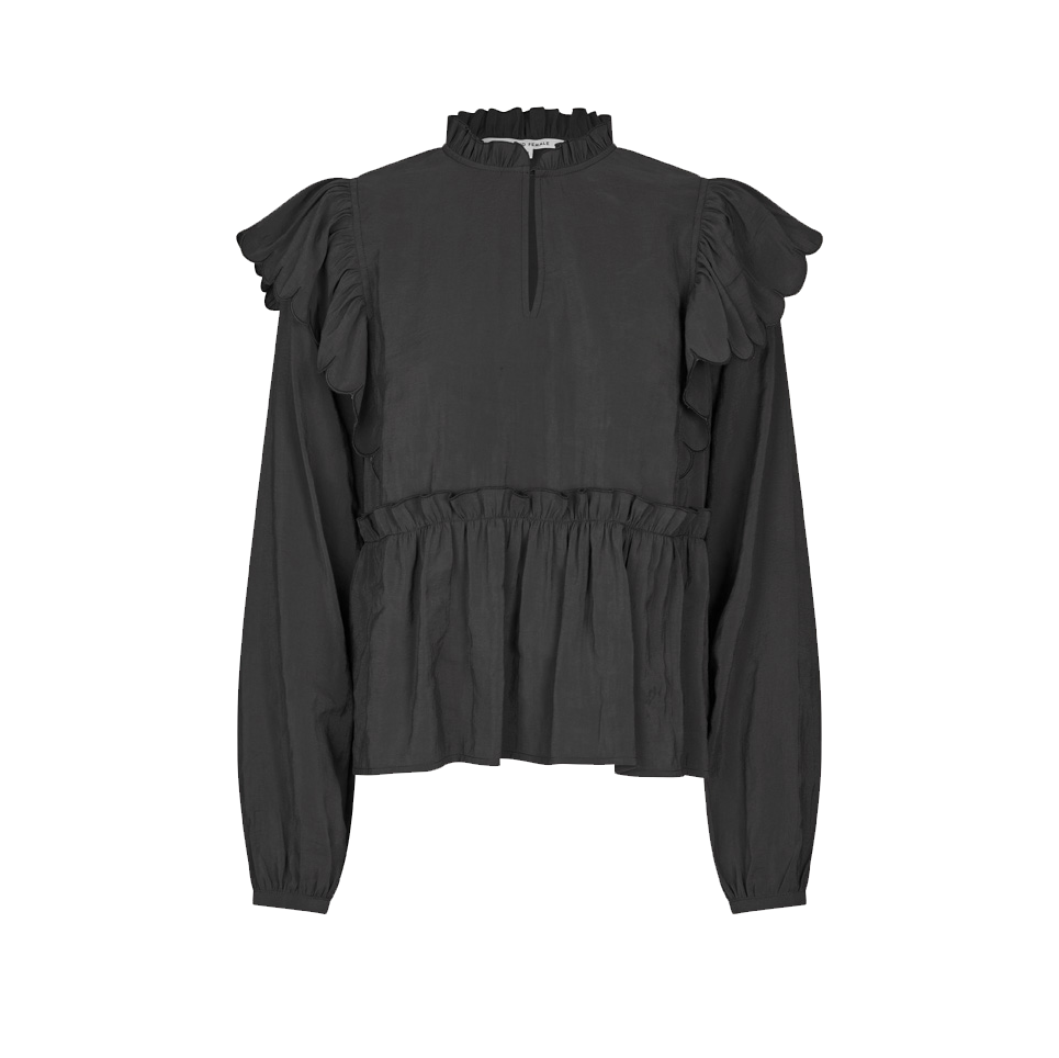 Second Female Terra Frill Blouse, Black
