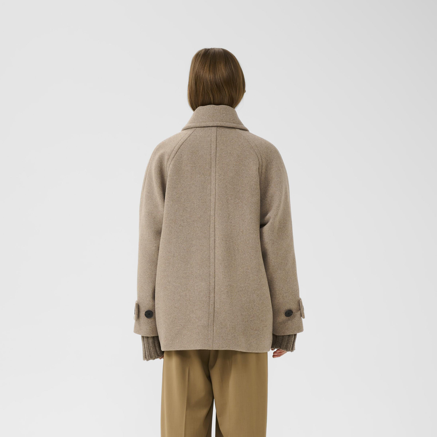 Inwear Thora Minora Coat, Sandy Grey Melange