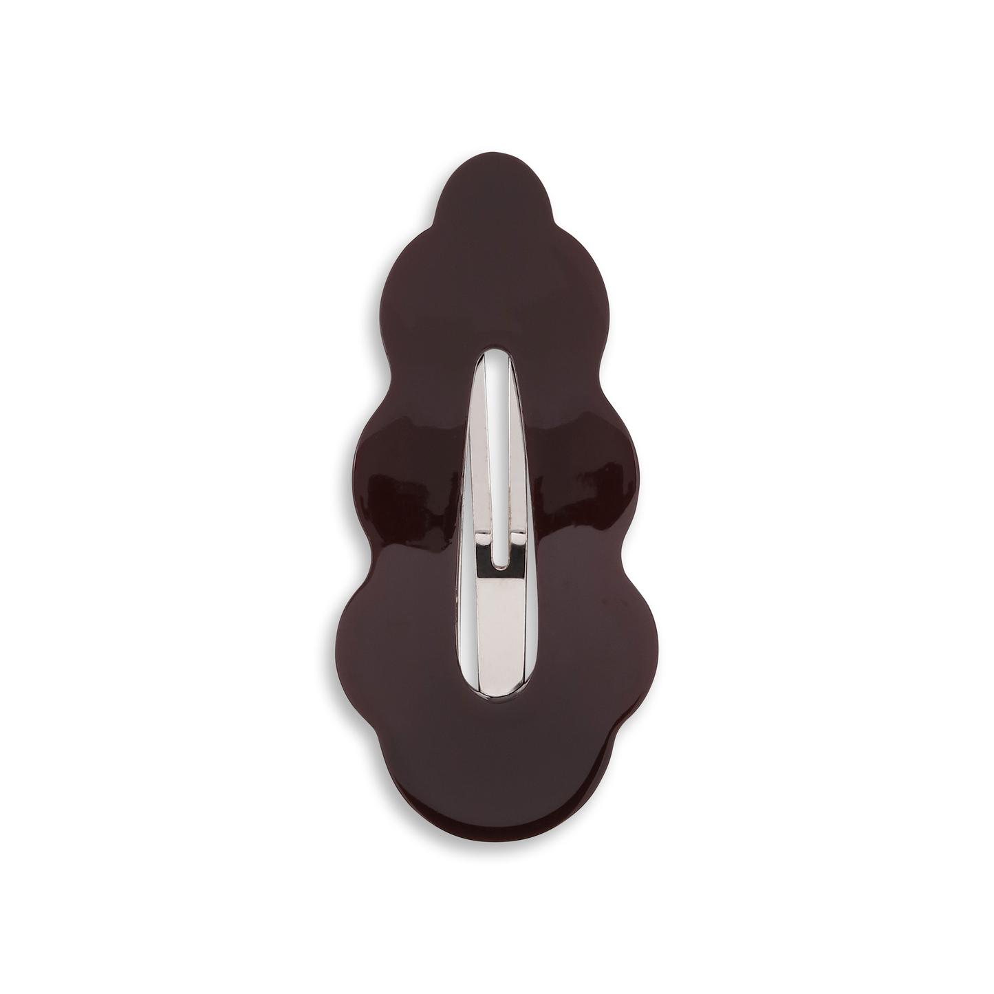 SUI AVA Wavy Bow Clip, Brown