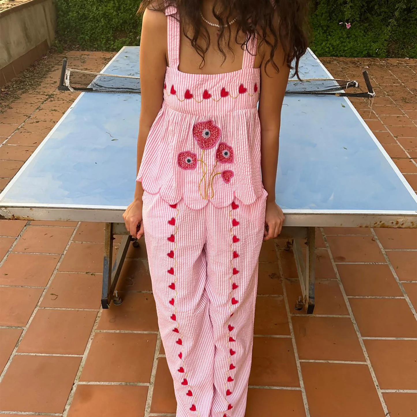 Sissel Edelbo Wenke Top, Pink Stripes
