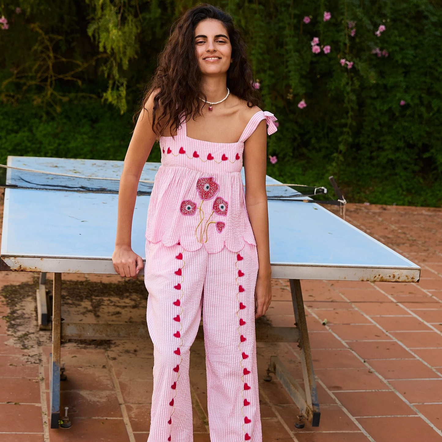 Sissel Edelbo Wenke Top, Pink Stripes