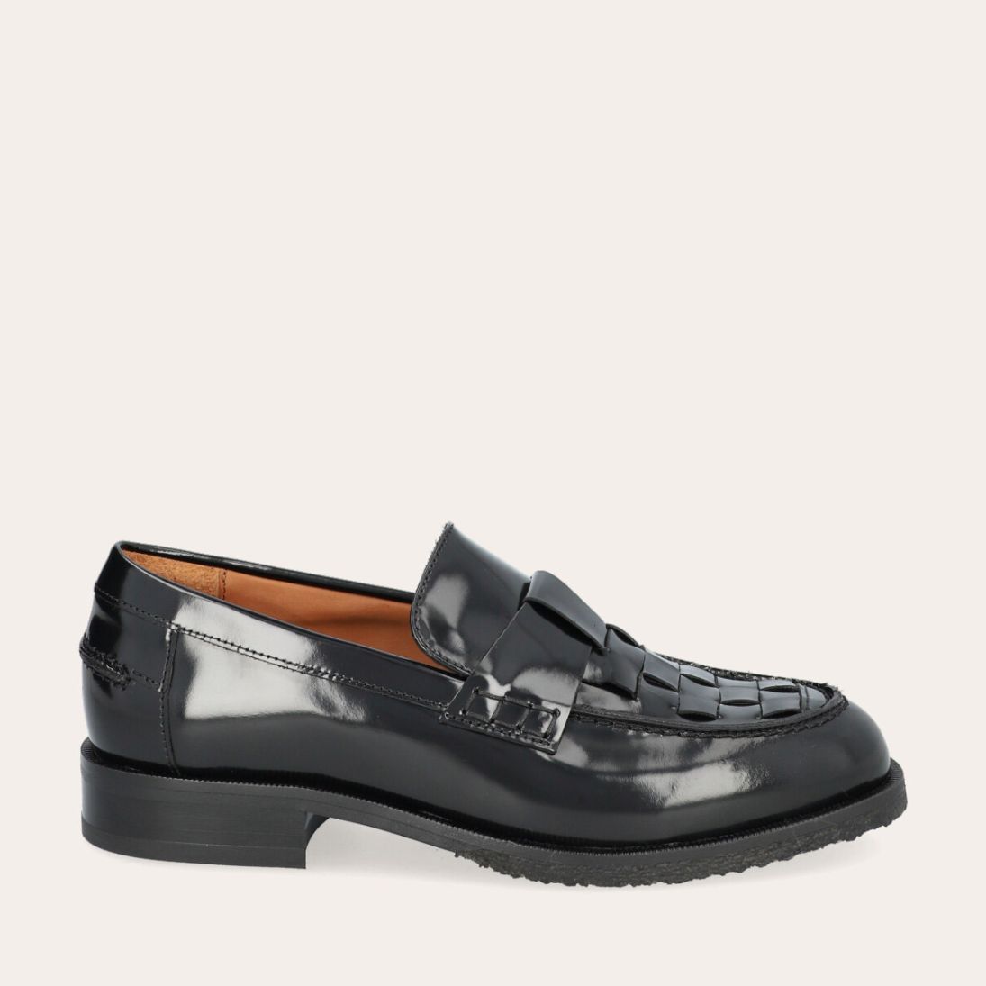 Billi Bi A4014 Håndlavet loafer, udført i sort polido