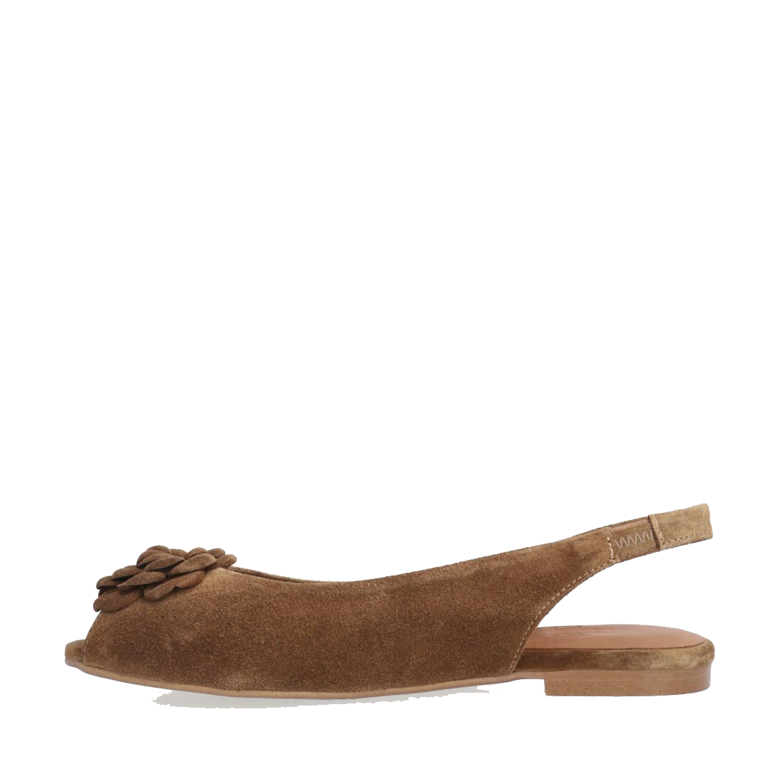 Billi Bi A7988 Slingback ballerina med åben tå, Cognac