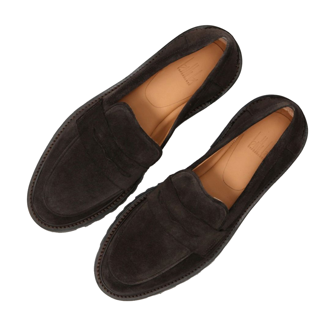 Billi Bi A9305 Loafer i brun ruskind, Delicious Suede