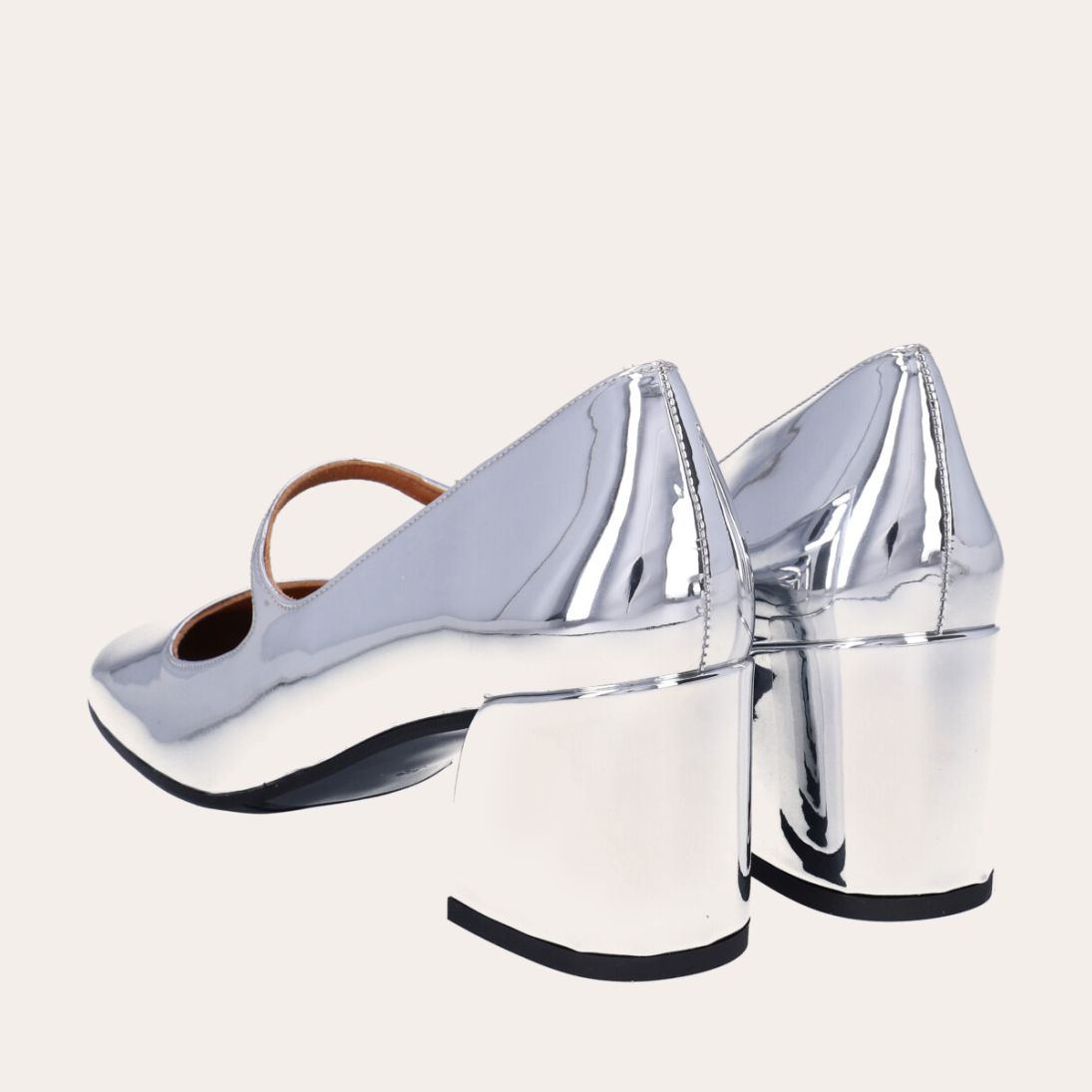 Billi Bi A5561 Håndlavet pump, Silver