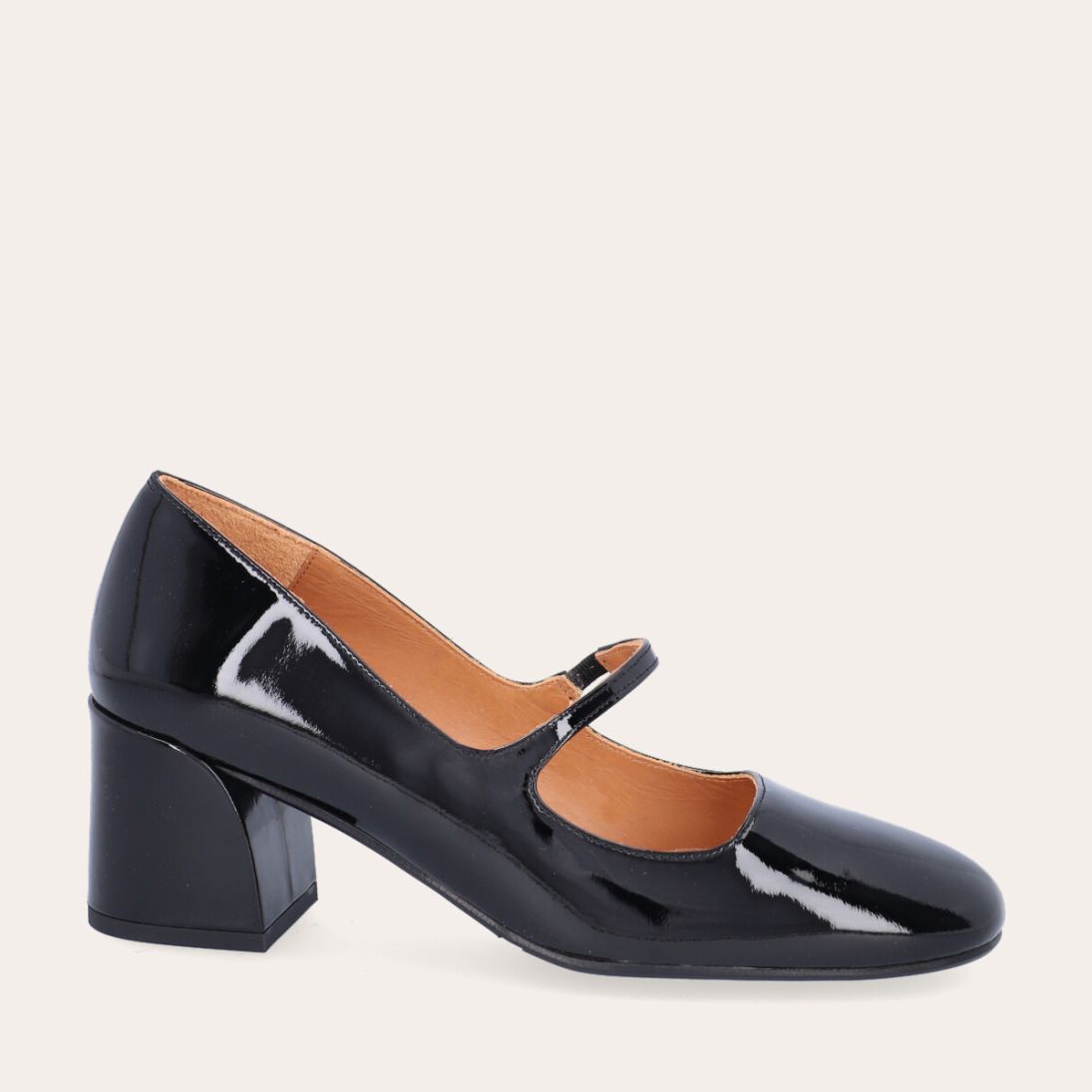 Billi Bi A5561 Håndlavet pump, Black patent