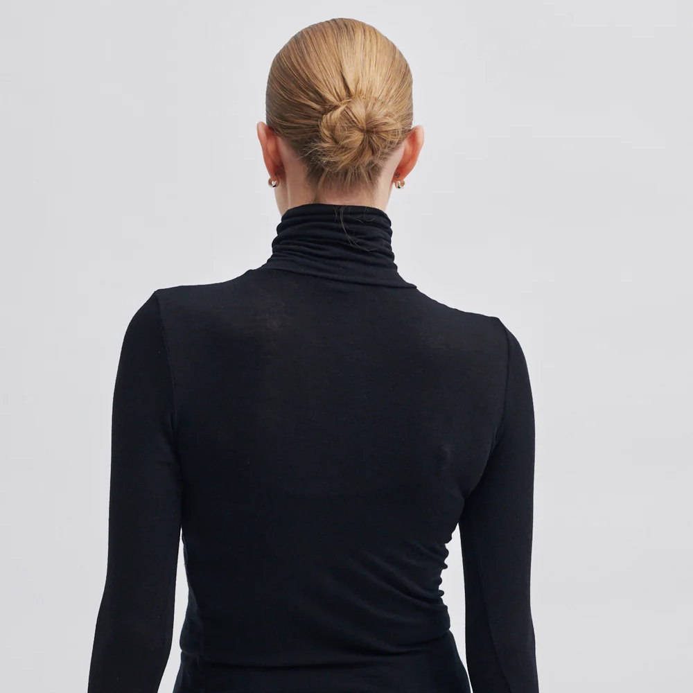Second Female Matima T-Neck Tee, Black