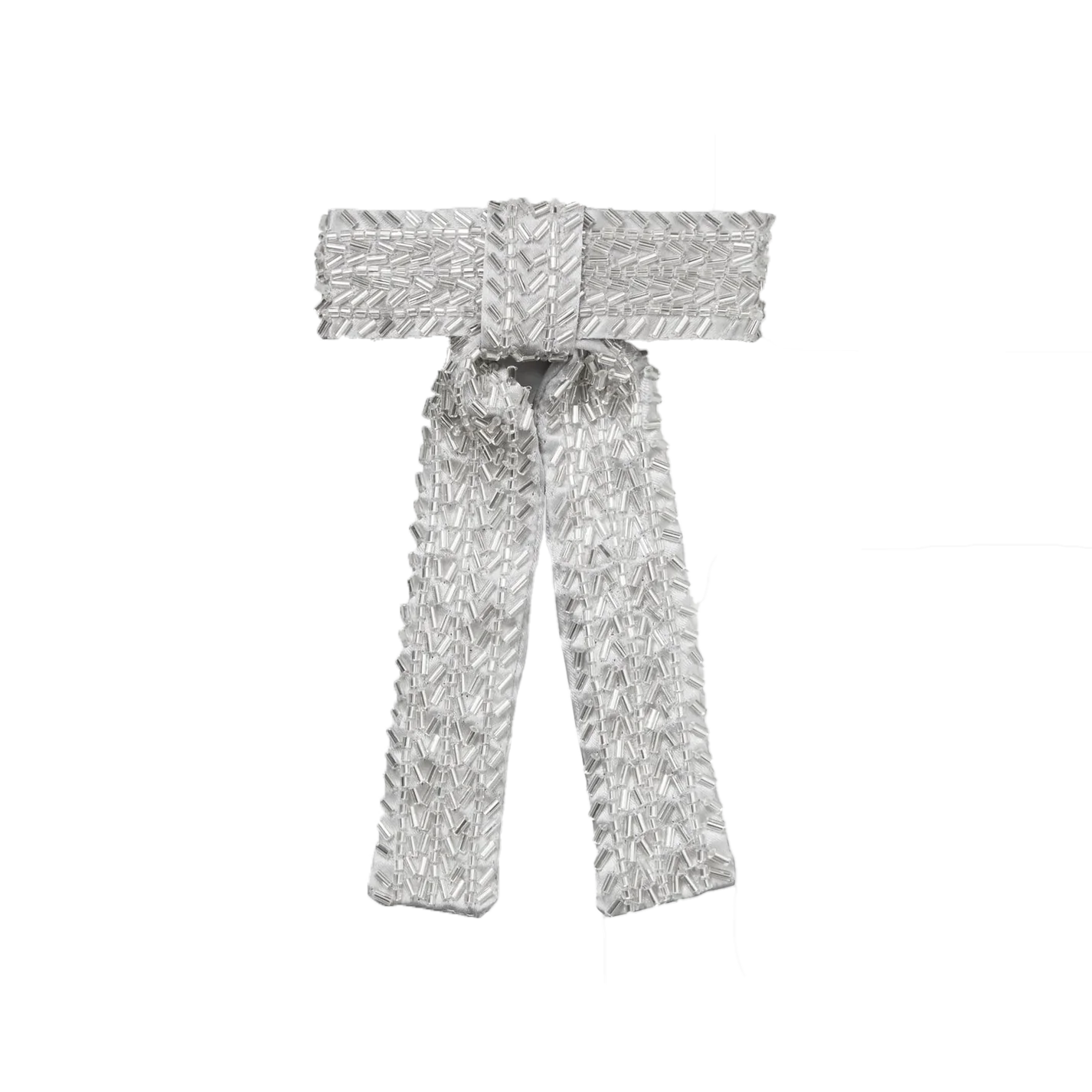 Beck Söndergaard Merry Beaded Bow, Silver