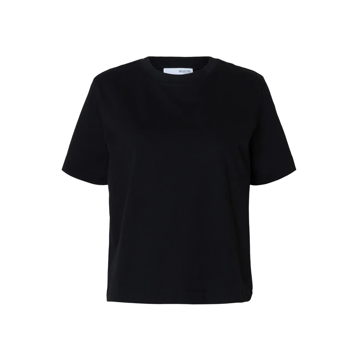 Selected T-shirt Boxy, Black