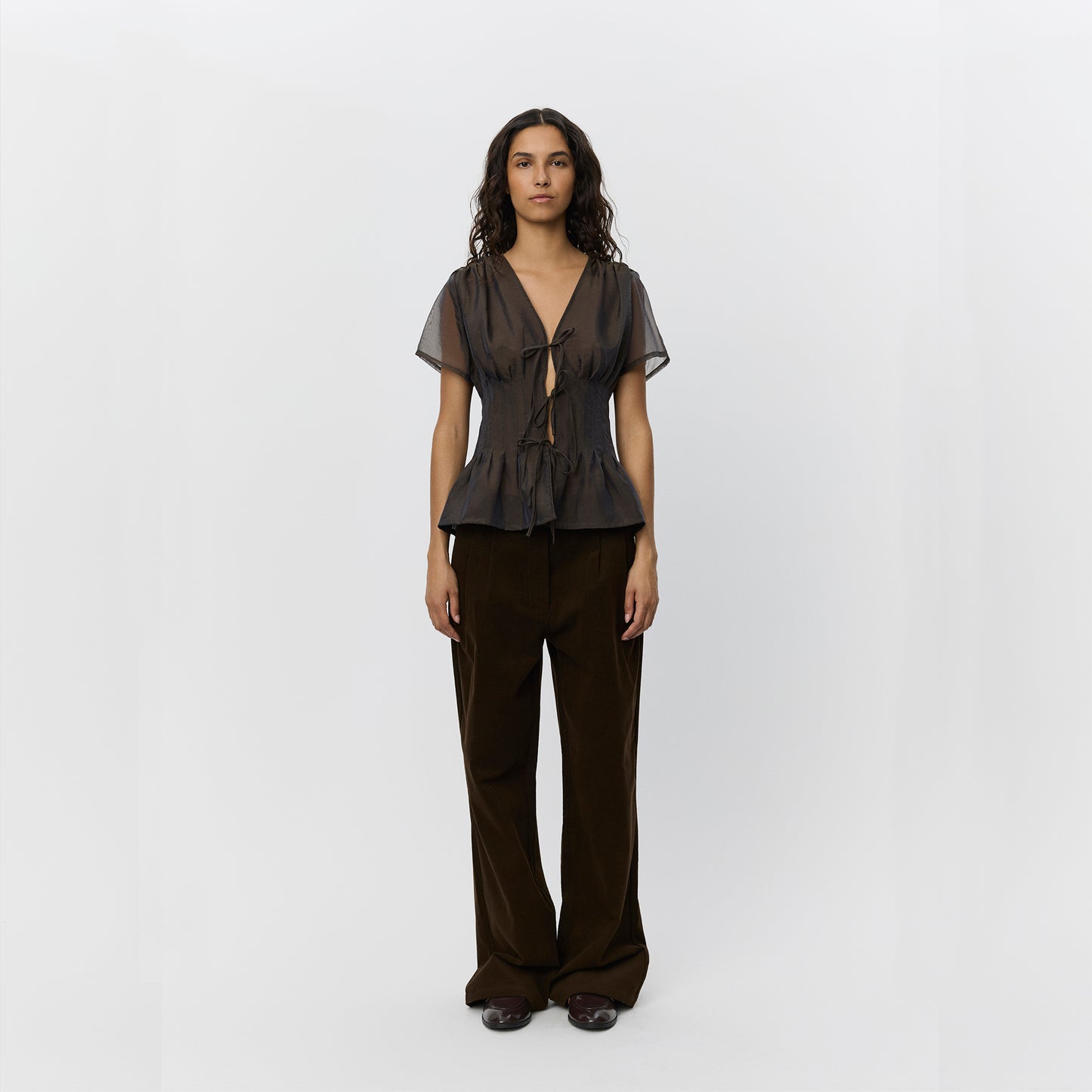 Sofie Schnoor Malina Trousers, Dark Brown