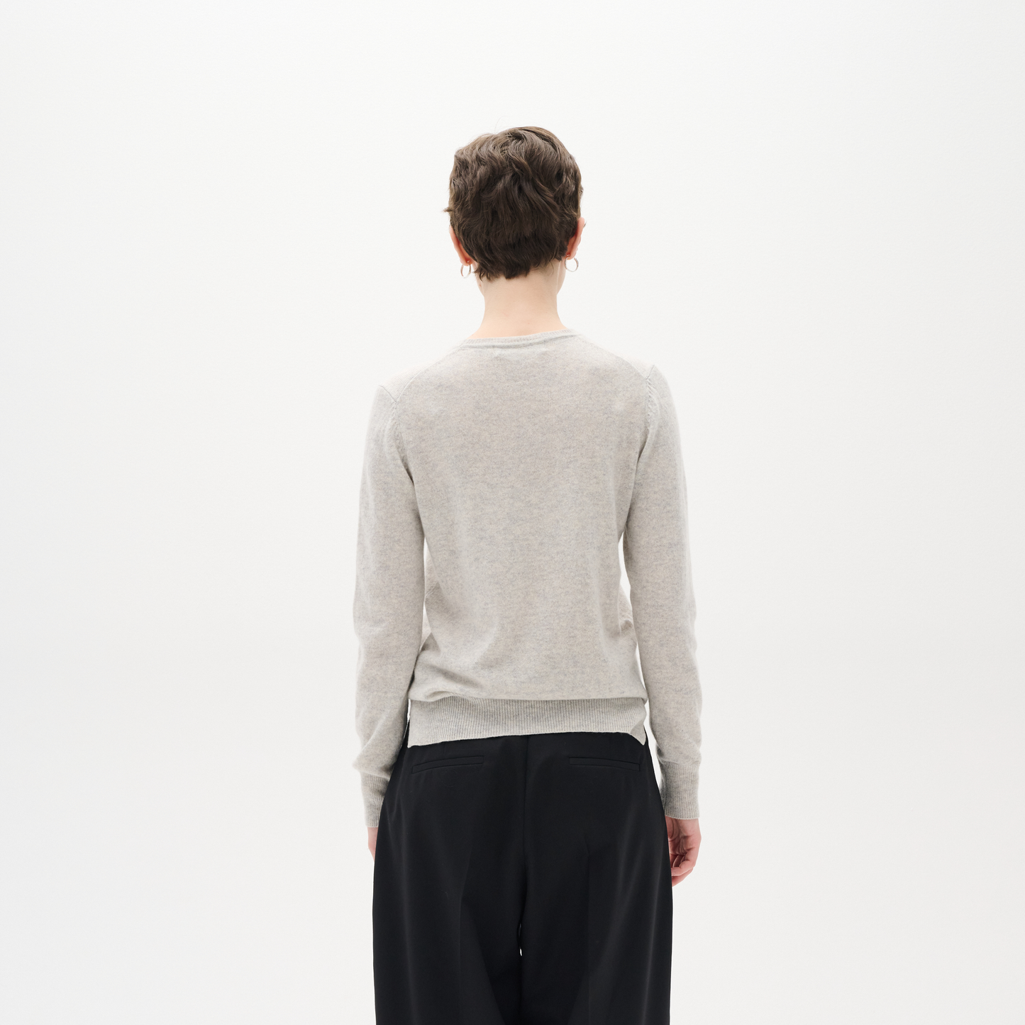 InWear Lukka Cashmere Crew Neck, New Light Grey Melange