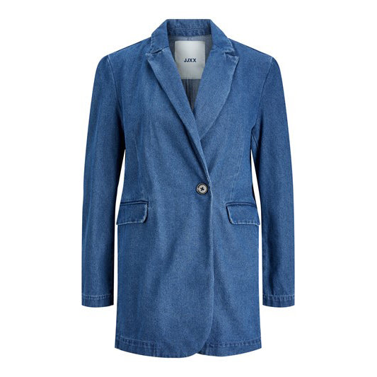 JJXX Mary Denim Blazer, Medium Blue Denim
