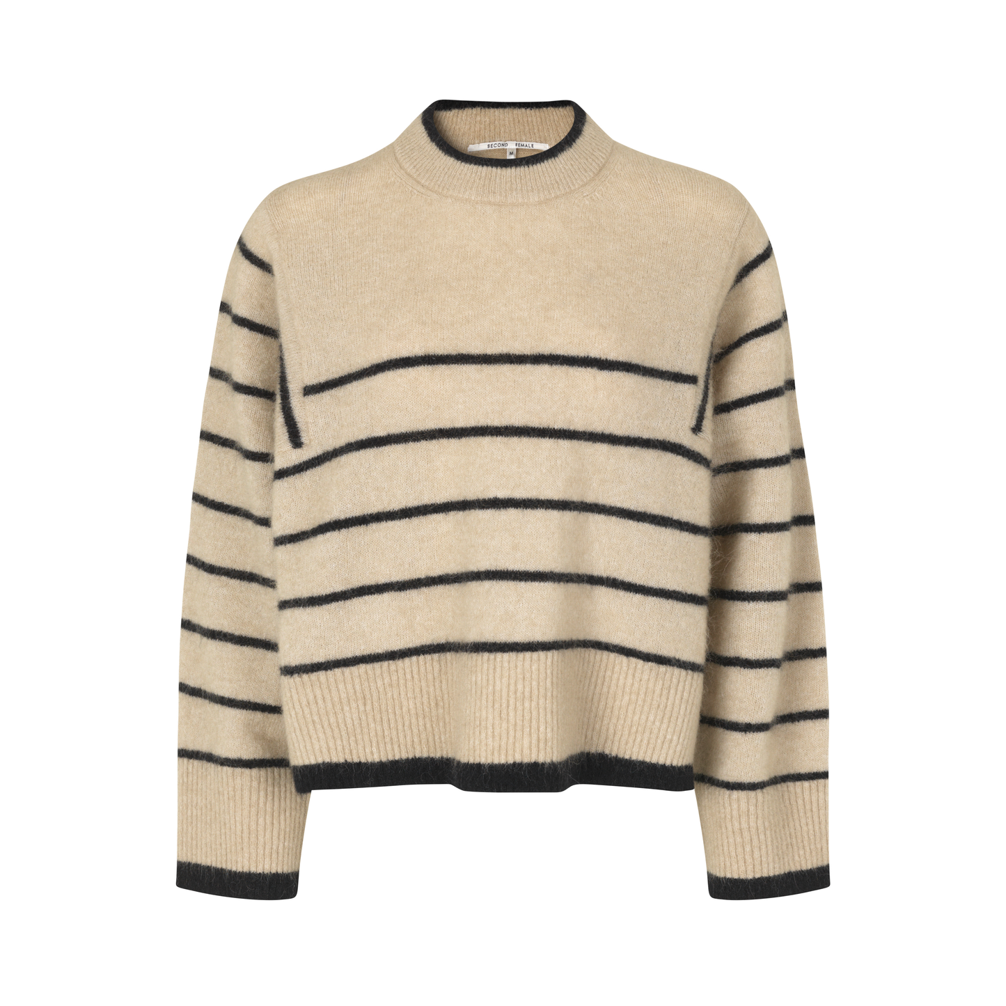Second Female Laila Knit O-Neck, Oxford Tan