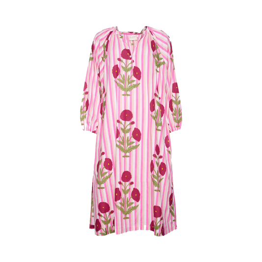 Sissel Edelbo Lara Organic Cotton Dress, Poppy Rose