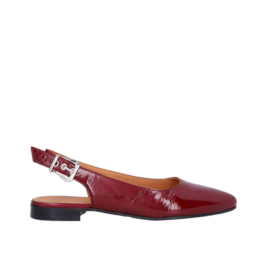 Billi Bi A16302 Slingback ballerina med spids tå, Rubino