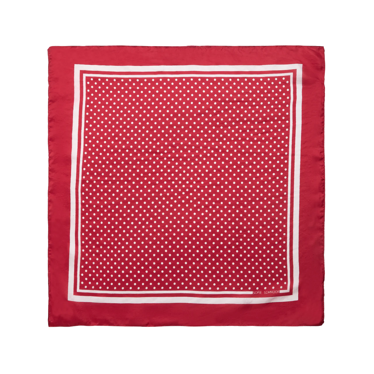 Sofie Schnoor Mia tørklæde, Red/Off White