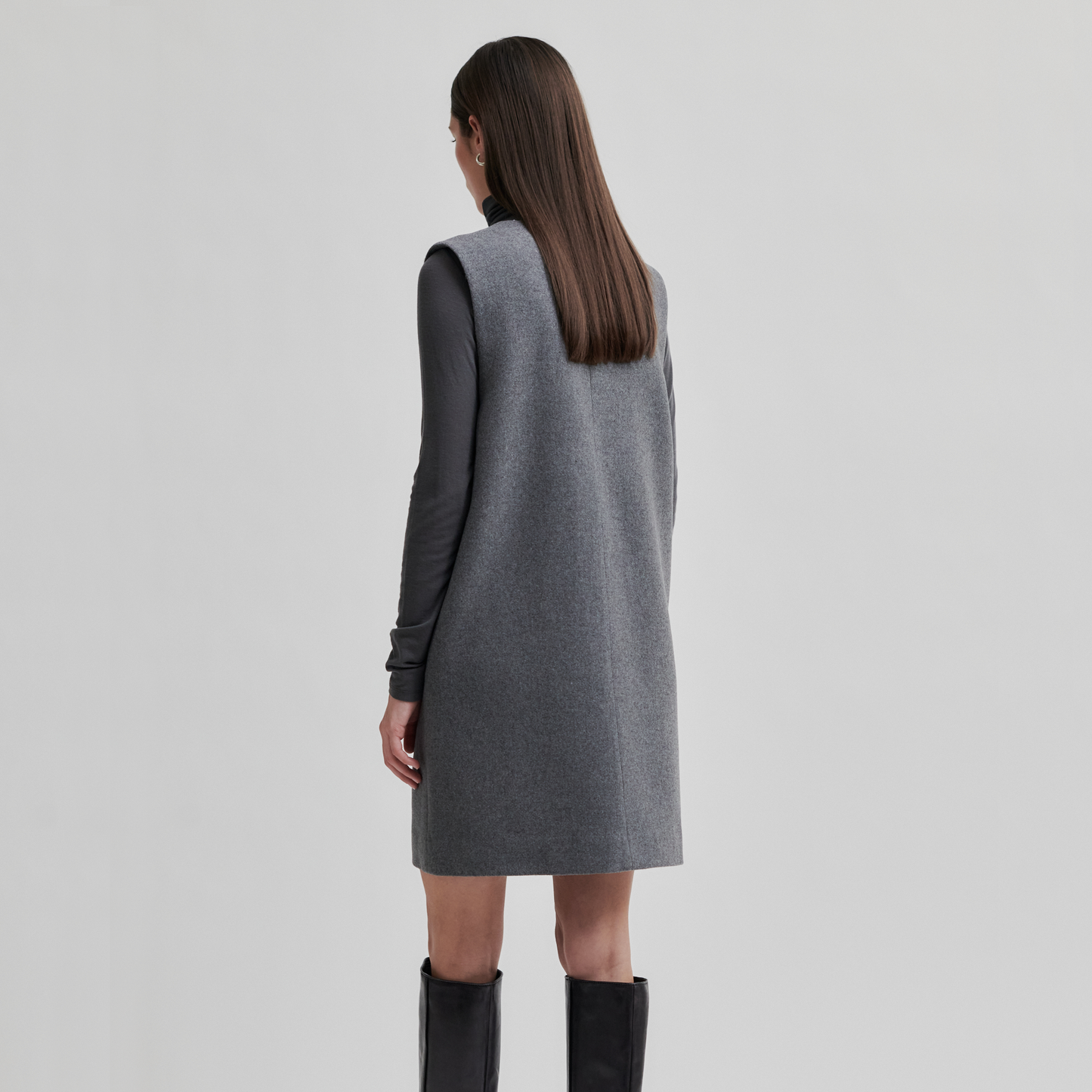 Second Female Vall Spencer Dress, Grey Melange