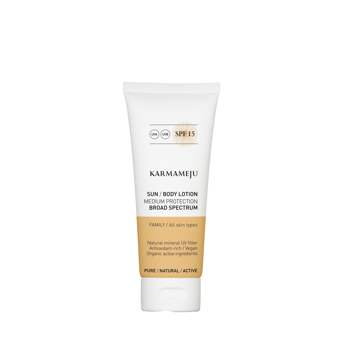 Karmameju Solcreme SPF 15 Travelsize, 100ml