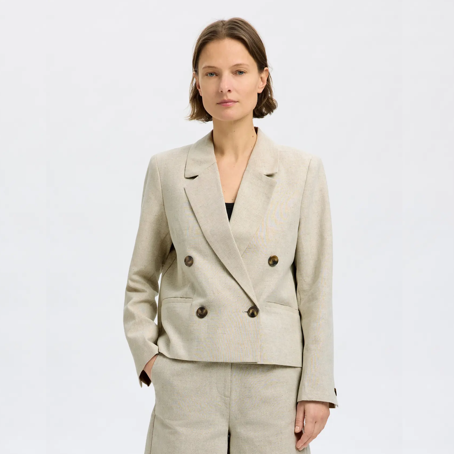 Selected Venja Sun Short Blazer, Nomad