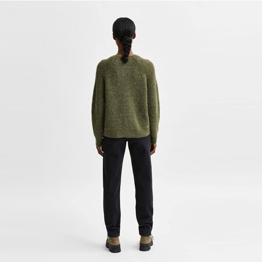 Lulu LS Knit Short Cardigan, Kalamata Melange