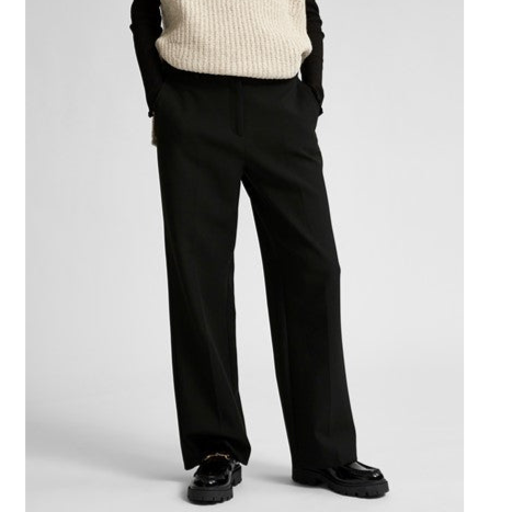 Selected Rita MW Wide Pant, Black