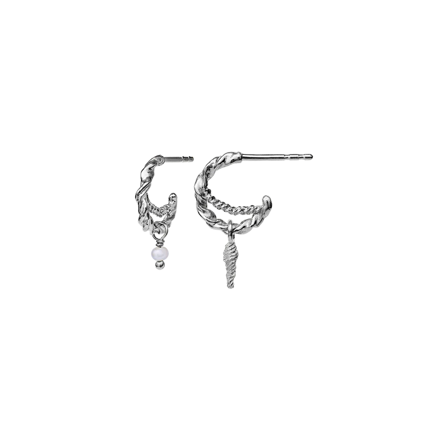 Maanesten 9740c Duo Earrings, Silver