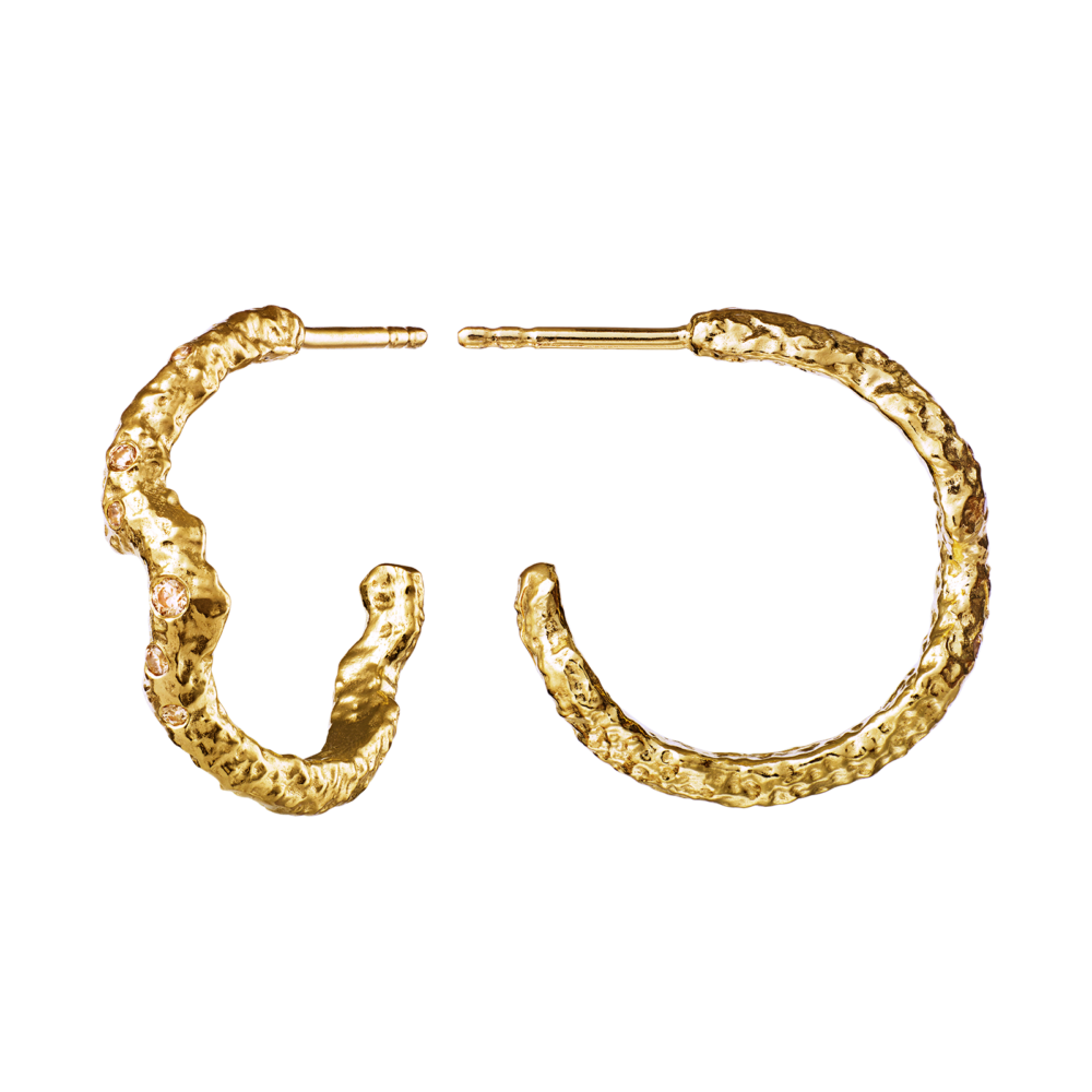 Maanesten 9787a Janine Grande Earrings, Gold