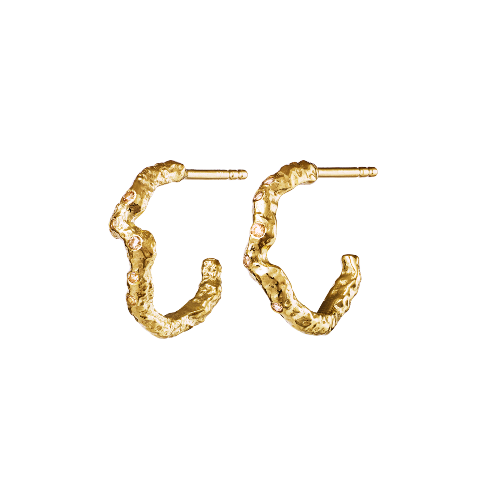 Maanesten 9788a Janine Medi Earrings, Gold
