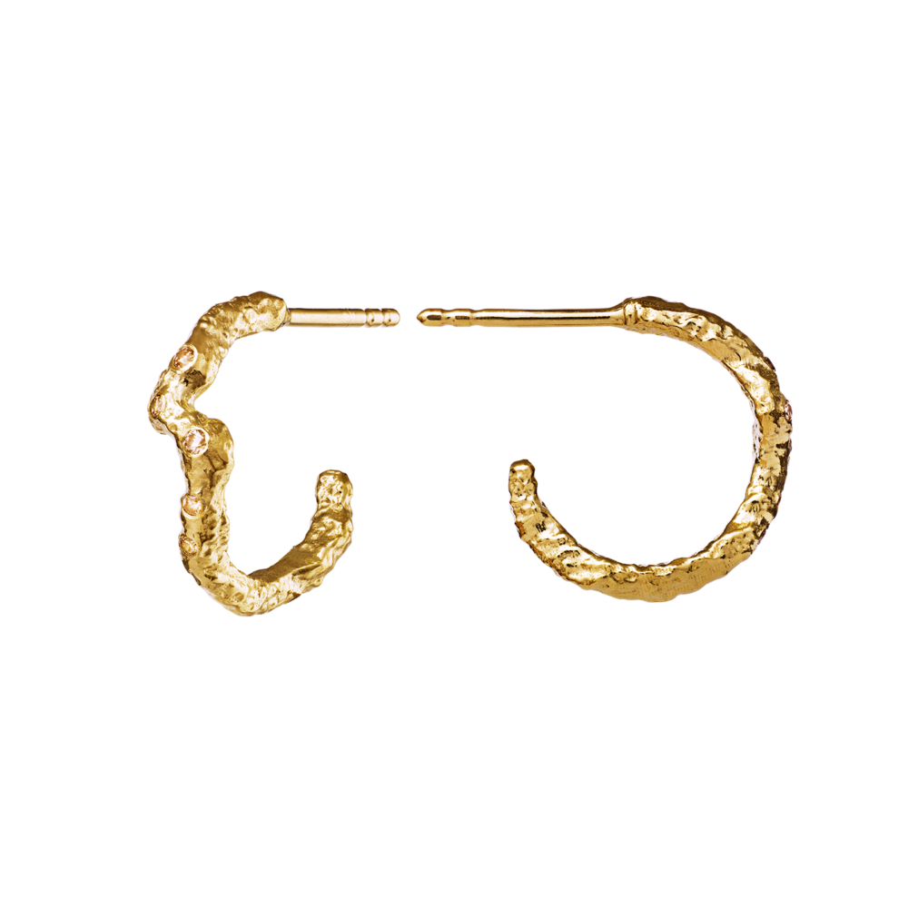Maanesten 9788a Janine Medi Earrings, Gold
