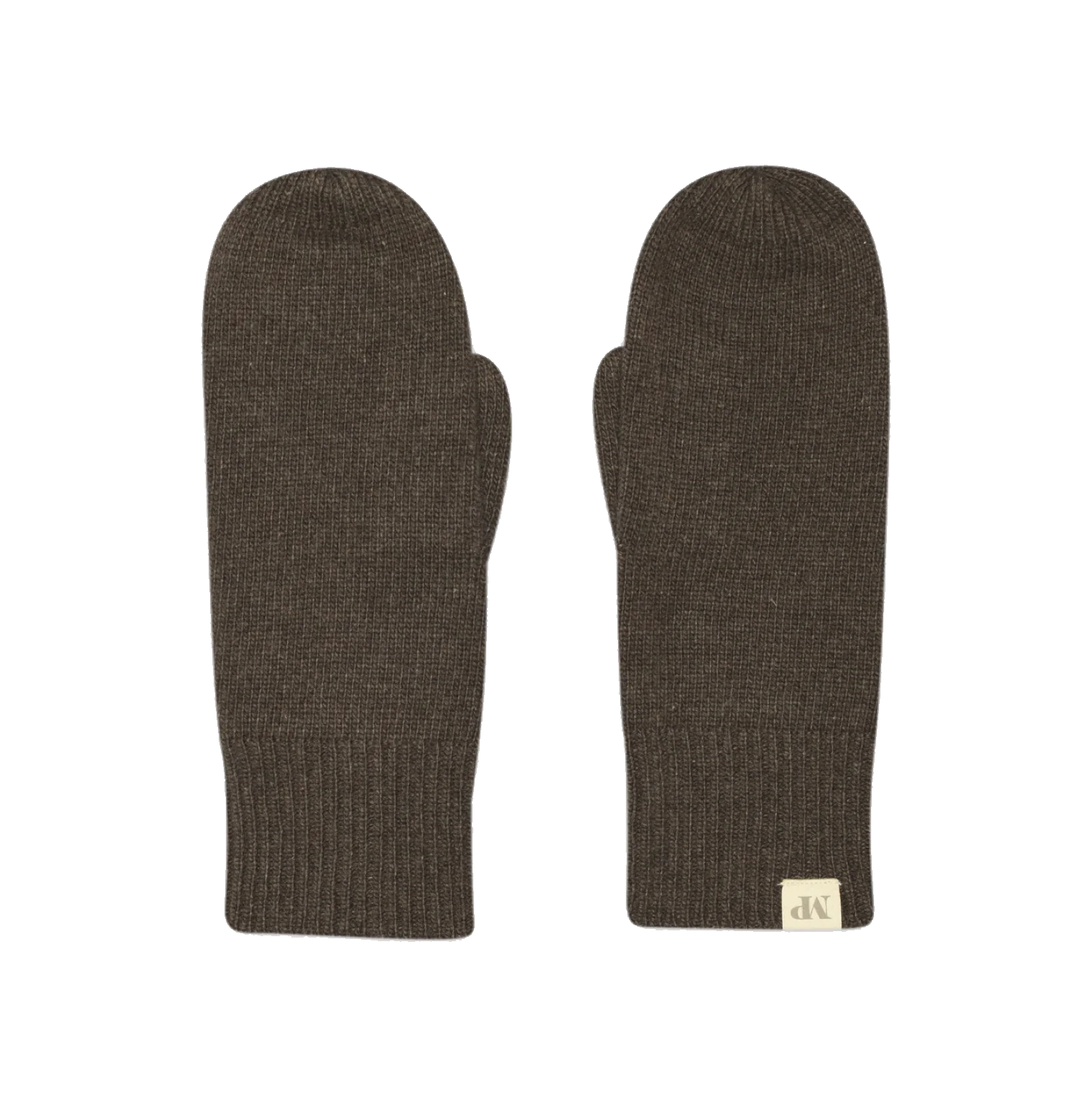 Helsinki Mittens, Brown Melange