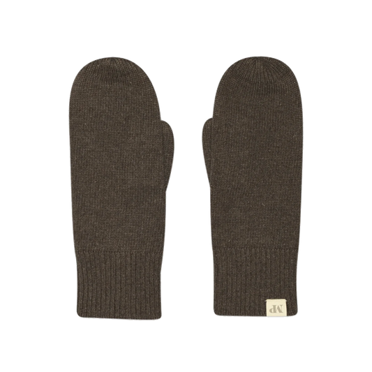 Helsinki Mittens, Brown Melange