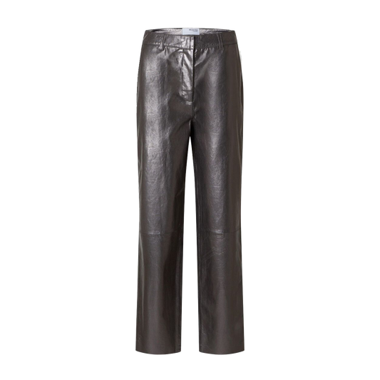 Selected Cora Metallic Leather Pants