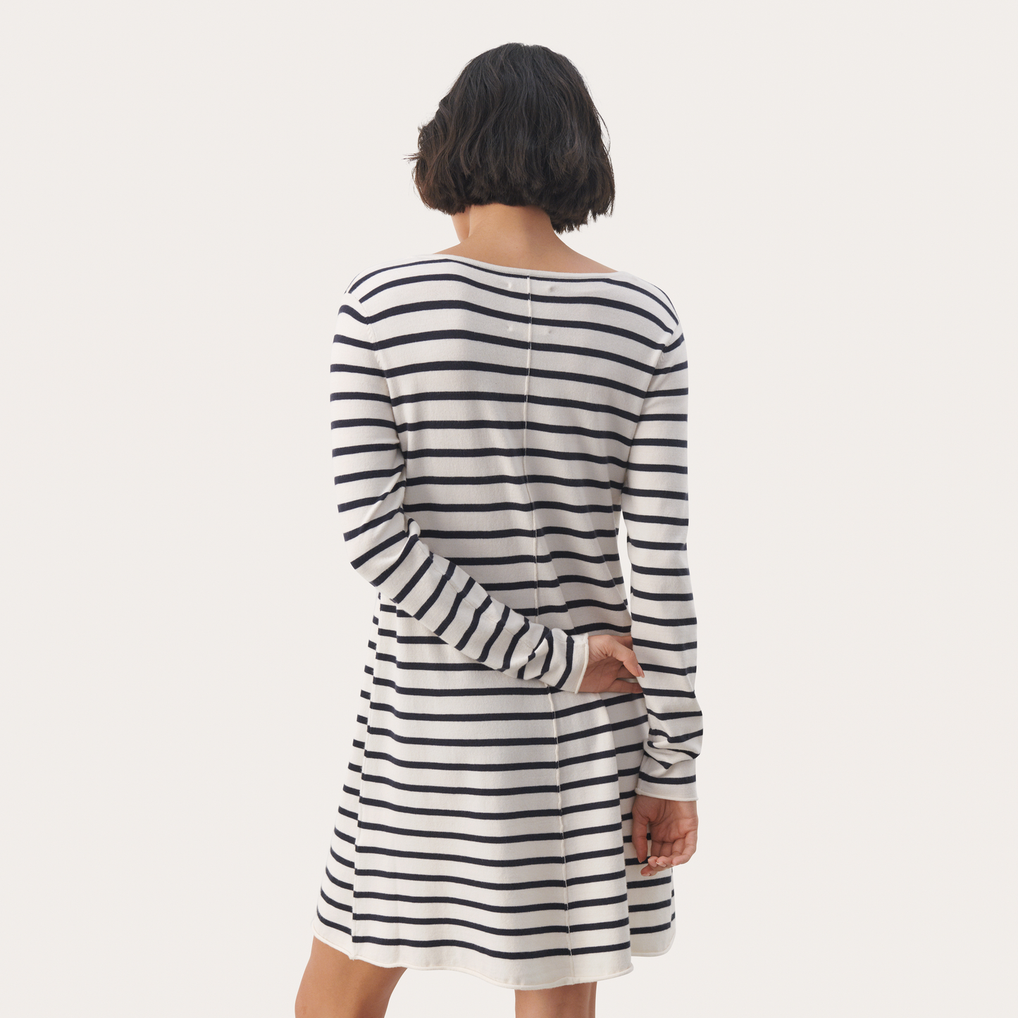 Part Two Elsabeth Dress, Navy Stripes