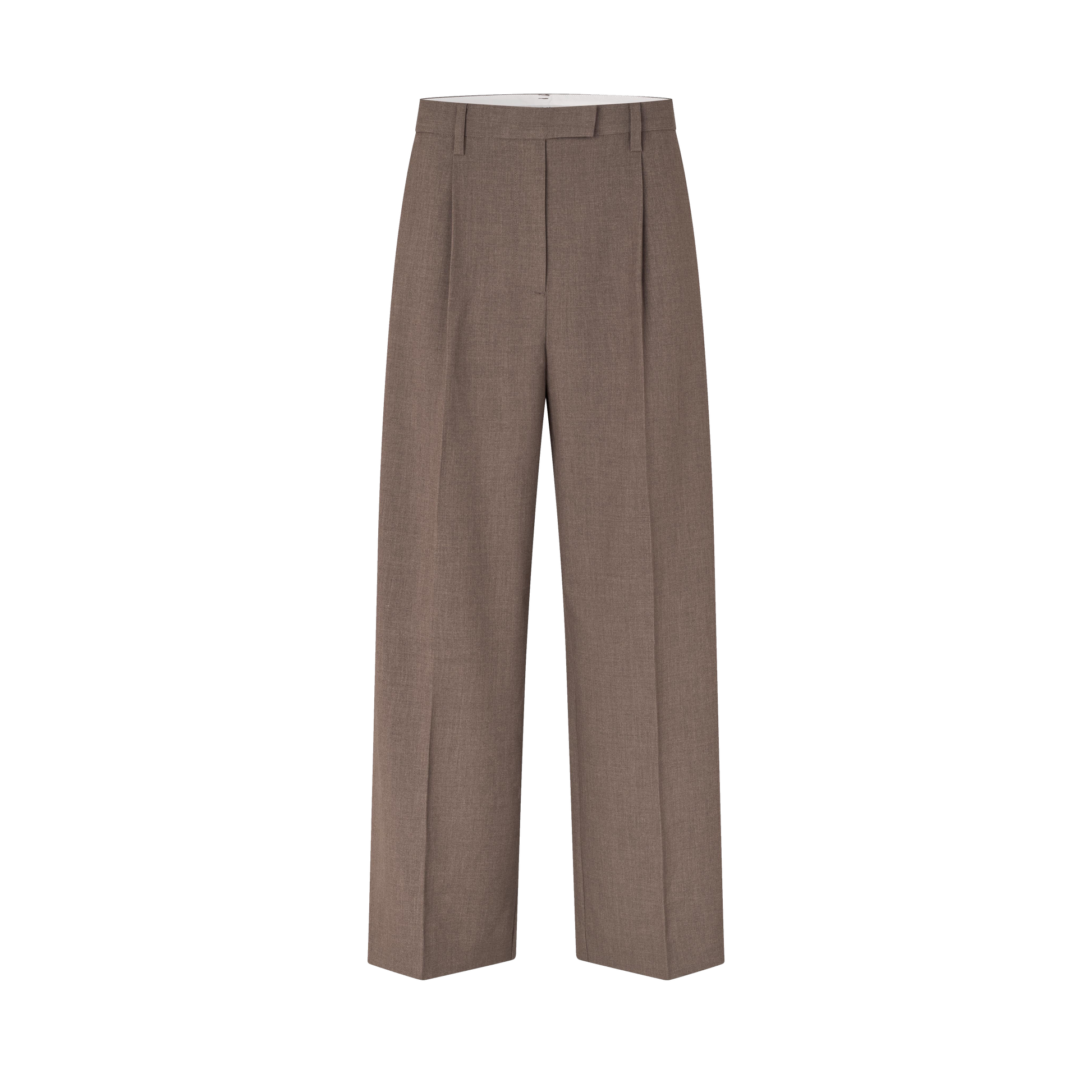 Second Female Dakota Trousers, Mid Brown Melange