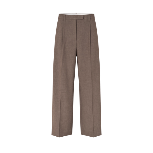 Second Female Dakota Trousers, Mid Brown Melange