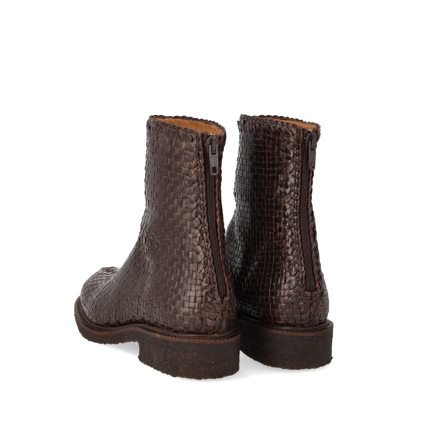 Angulus 7838-102 Håndflettet støvle, Dark Brown Braid