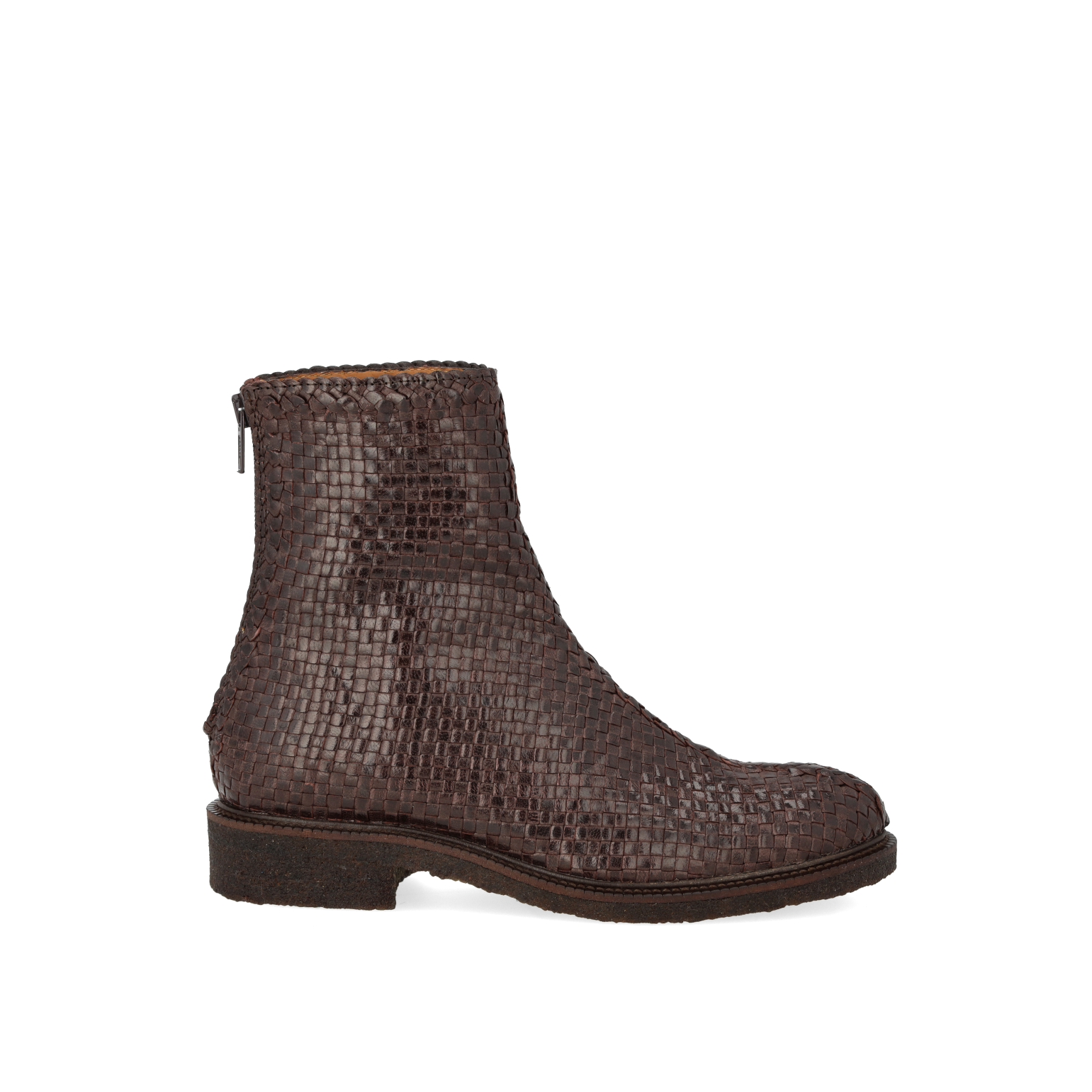 Angulus 7838-102 Håndflettet støvle, Dark Brown Braid