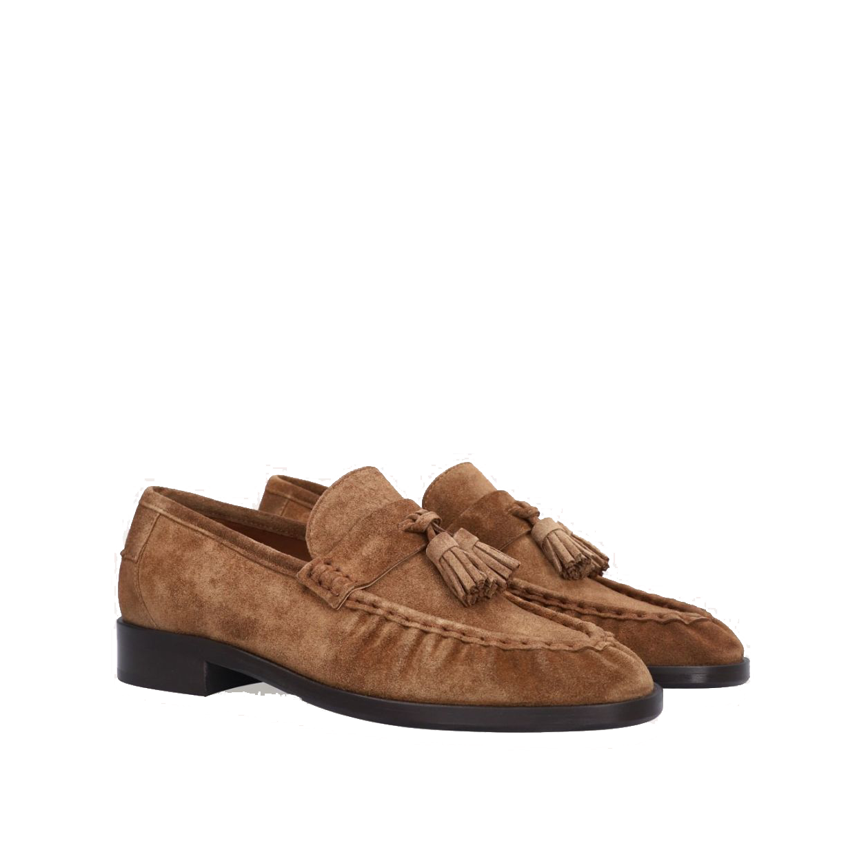 Billi Bi A9032 Loafer i lysebrunt ruskind, Tabac Babysilk