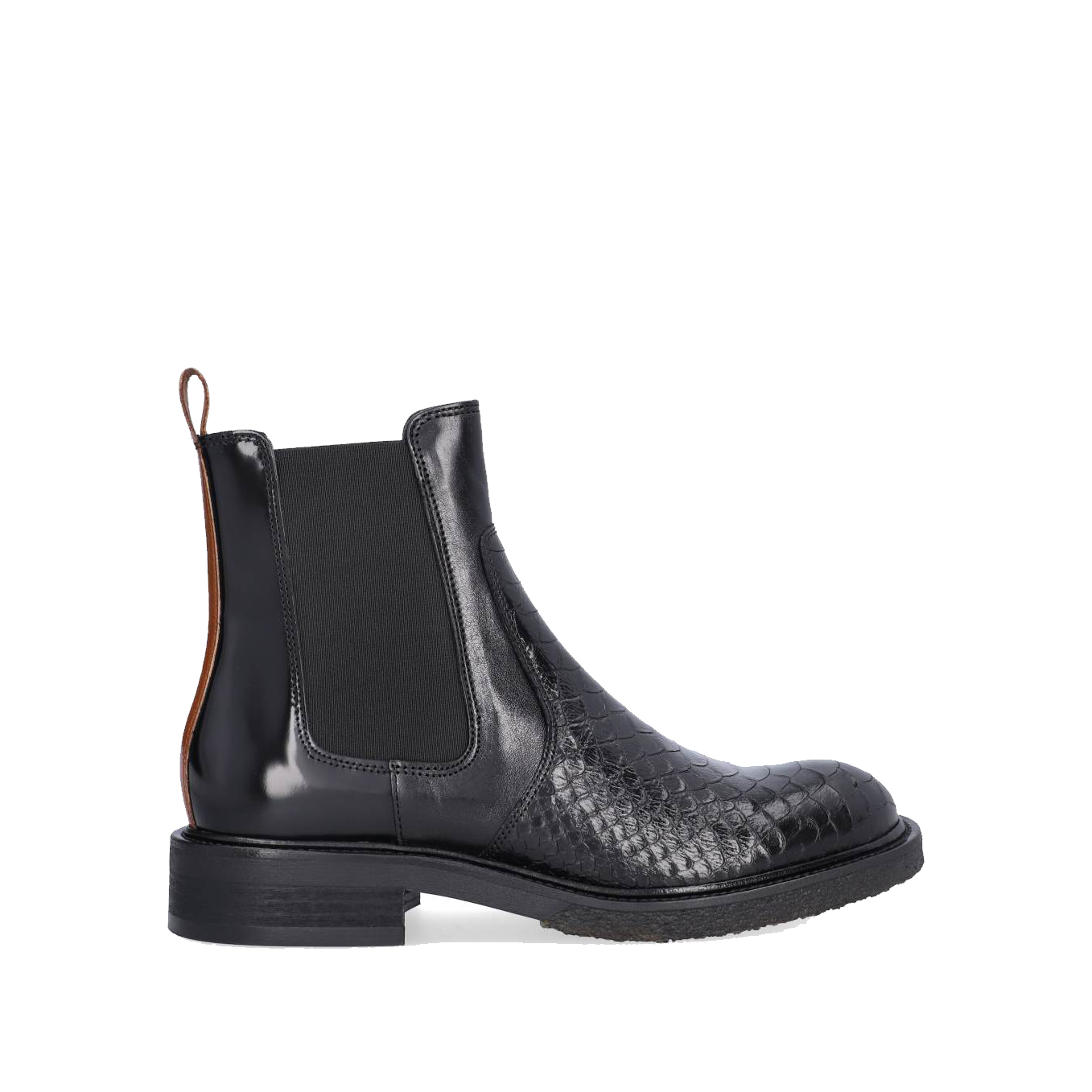Billi Bi A7118 Støvle, Black pyton/palisandro