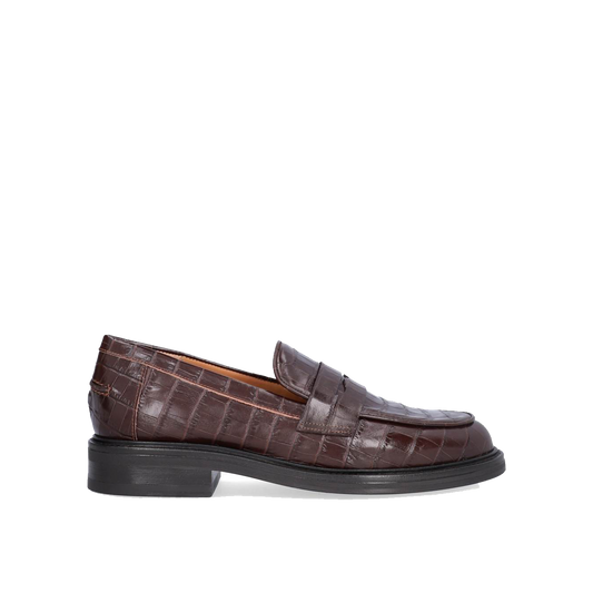 Billi Bi A9300 Håndlavet Loafer, Espresso Croco