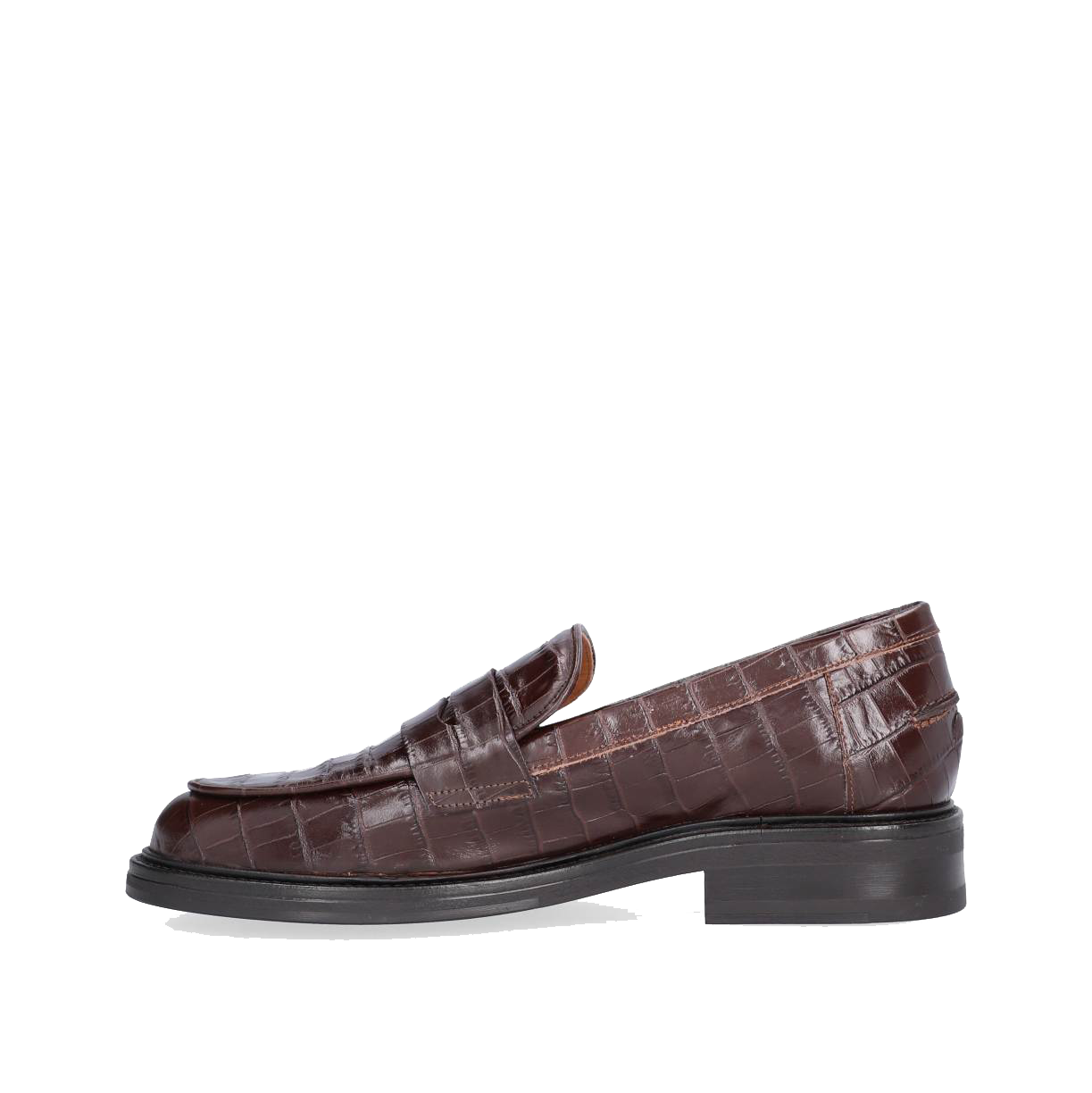Billi Bi A9300 Håndlavet Loafer, Espresso Croco