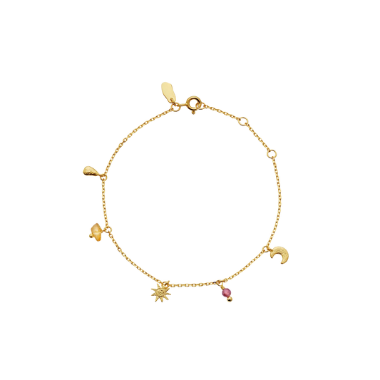 Maanesten addison bracelet 8686A, Forgyldt